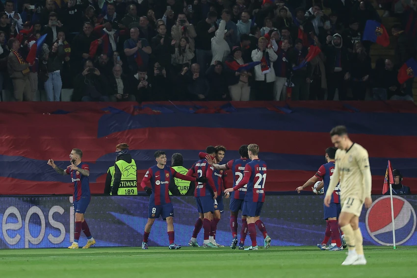 Barca đã chắc chắn giành quyền vào vòng 16 đội Champions League sau trận thắng Porto 2-1 và đây là cuộc trở lại sau 3 năm của thầy trò Xavi. Ảnh: GETTY.
